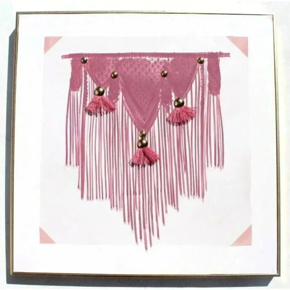 Wall Hanging ART Display Macrame Boho Picture Tassels Home Wall Decor